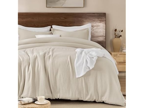 Natural Color Queen Cotton Comforter Set