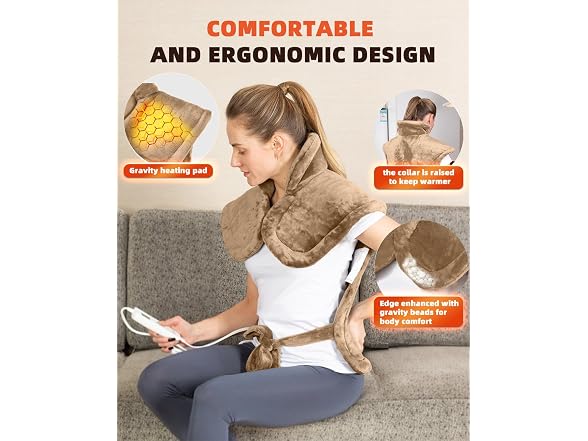 Aassoo Graphene-Infused Heating Pad Neck Back - Gallery 3