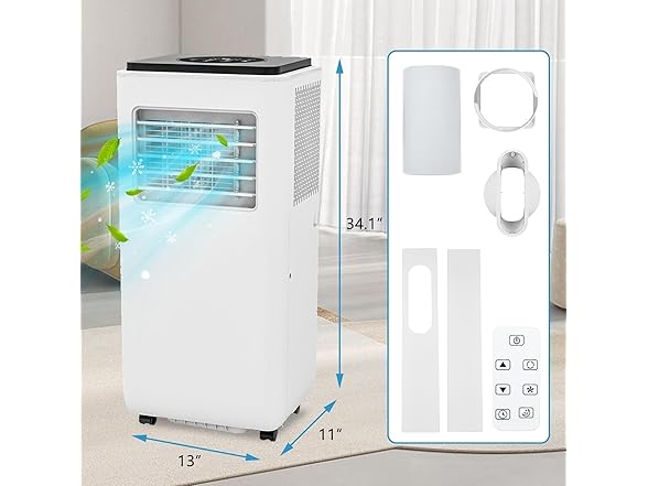 dainslef Portable 3-in-1 Air Conditioner - 8,000 BTU