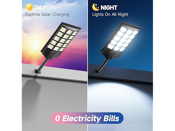 (4 Pack) Azeivk Solar Street Lights