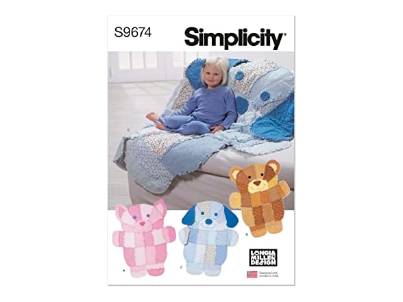 Simplicity 9674 Rag Quilt Wall Hanging &