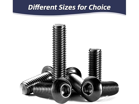M5x20 Button Head Screws 50Pcs Black