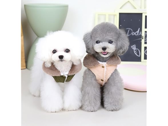 Izefia Dog Coat Cold Weather Coats Windproof