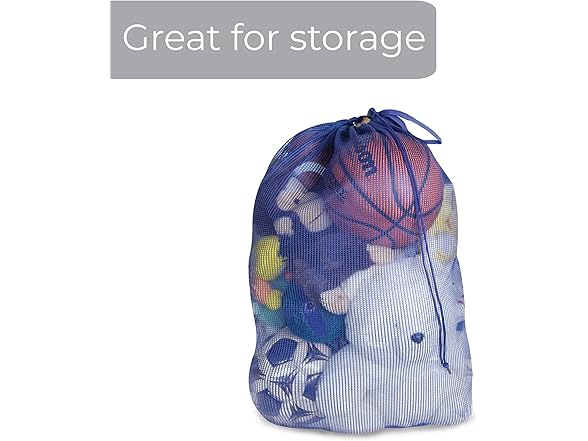 Smart Design Mesh Laundry Bag Blue