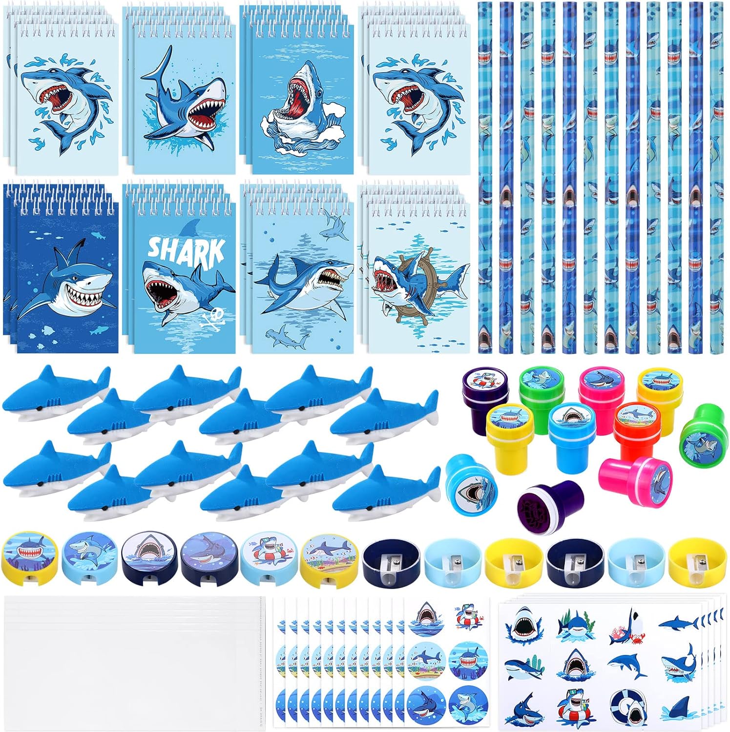 Shark Party Stationery Set 85 Pack - Gallery 2