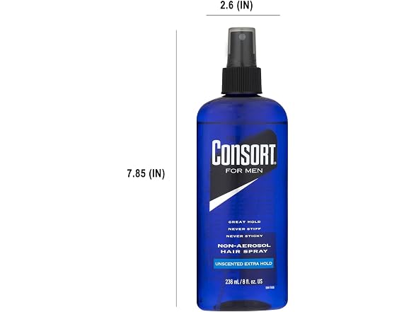 Consort Hair Spray 8 Ounce Unscented Extra Hold