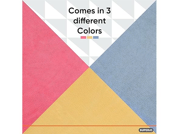 Superio Yellow Microfiber Cleaning Cloth