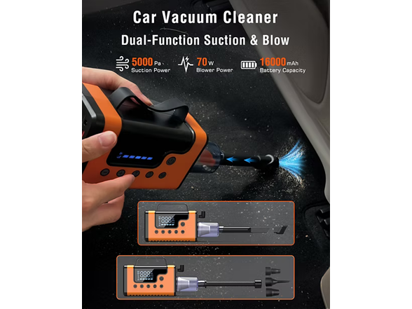 Alpha Digital A28 Jump Starter w/ Air & Vac