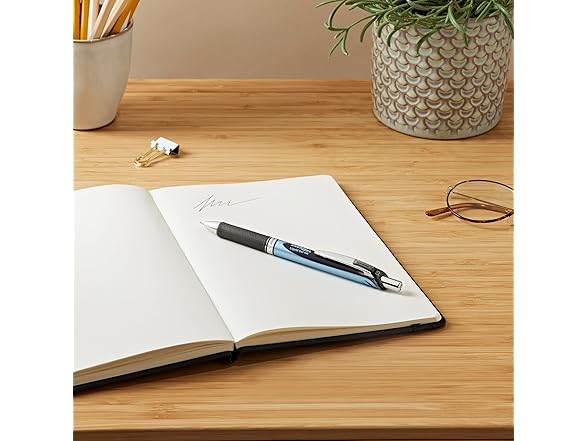 Pentel Energel Knock Ballpoint Pen, 0.5mm Black Ink
