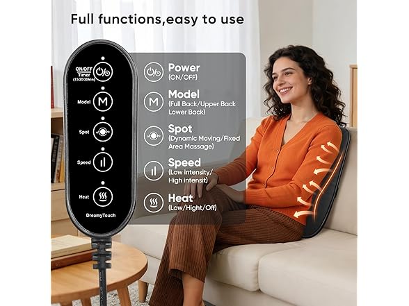 DreamyTouch Shiatsu Back Massager