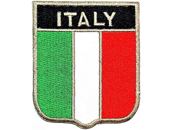 cotton fabric ONCEX Italy Flag Patch