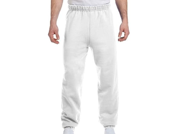 Jerzees (M) Oz Sweatpant No Colors White