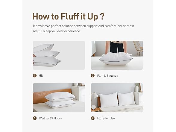 Acanva Bed Pillows for Sleeping 2 Pack