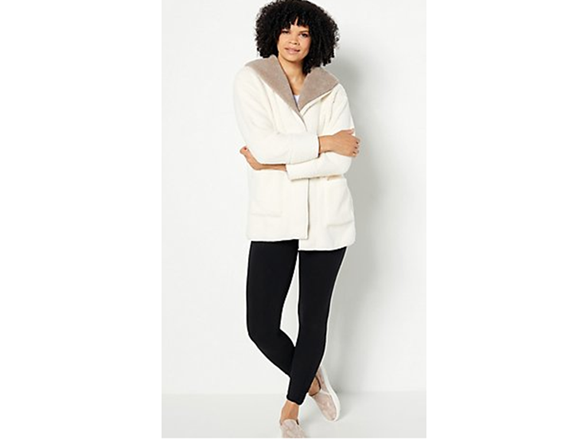 koolaburra sherpa fleece shawl collar cardigan