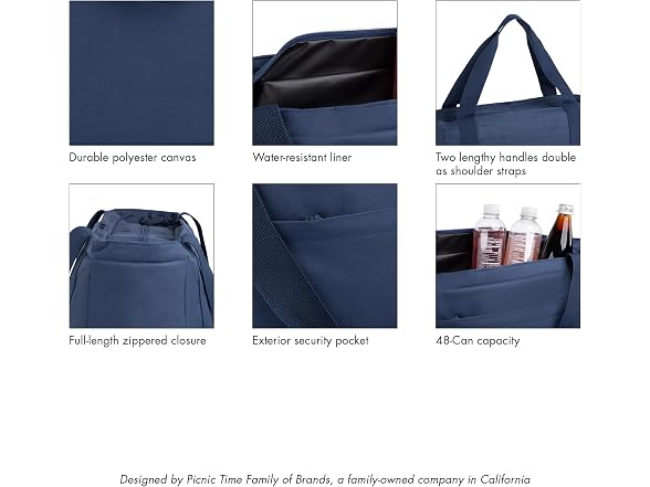 PICNIC TIME Tahoe XL Tote Cooler 2.0