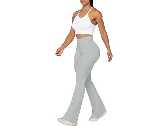 Sunzel Flare Leggings 32in S Silver Grey