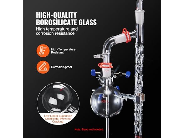 VEVOR Lab Distillation Kit, 3.3 Boro