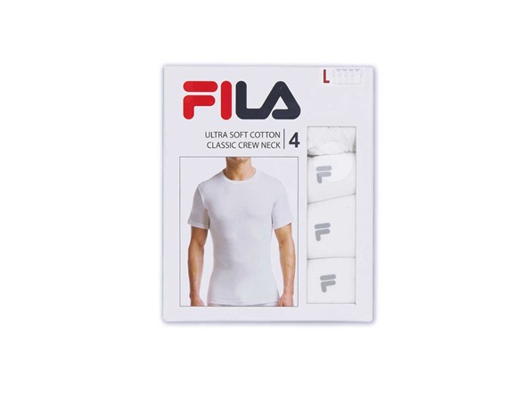 FILA Men's Solid Crew Neck T-Shirts (4Pk)