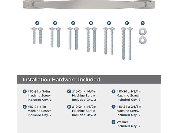 Amerock Appliance Pull, 12", Nickel