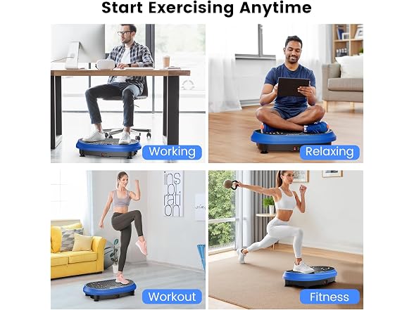 HVX Vibration Plate Exercise Machine 450 lbs Capacity