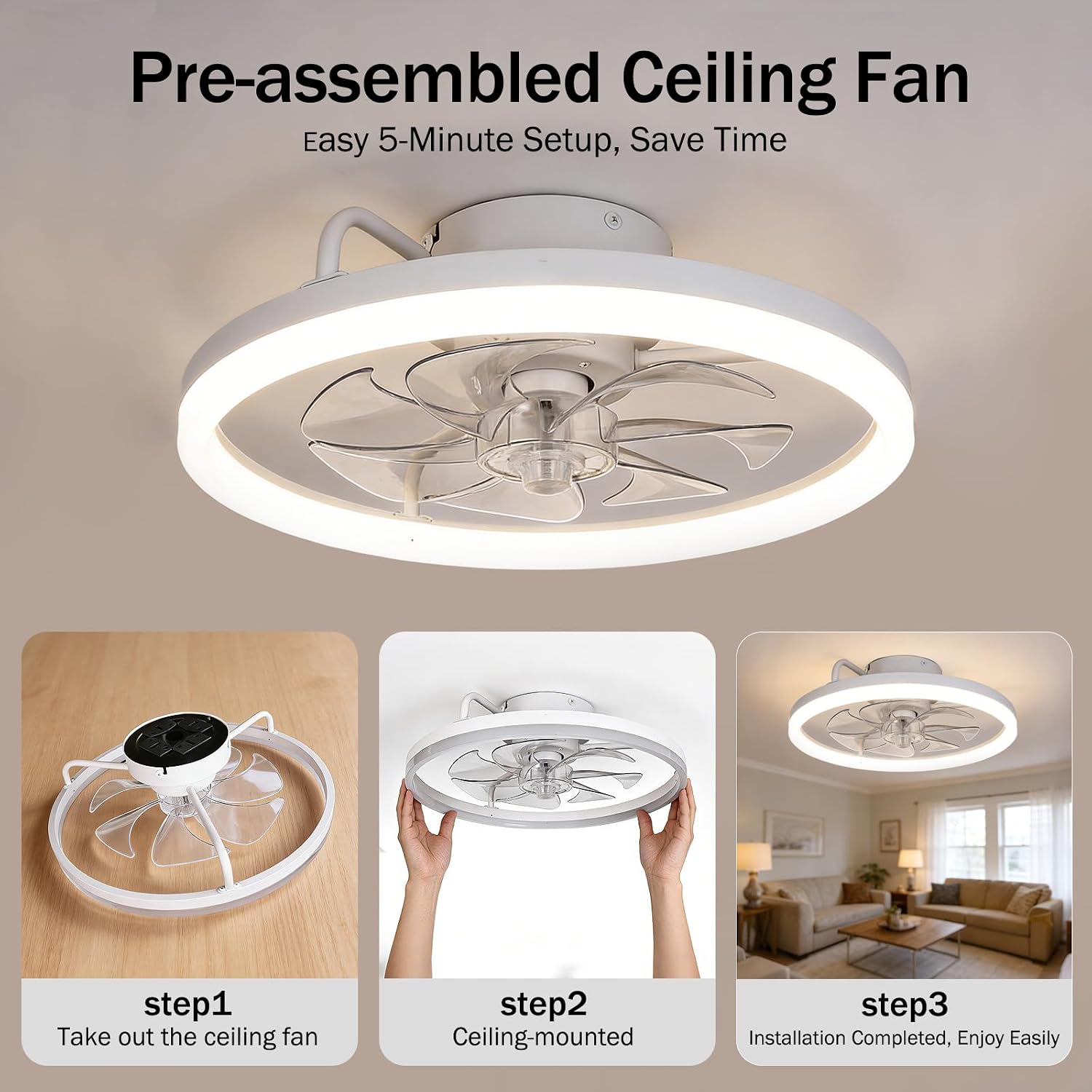 TCL LED Ceiling Fan w/ Remote (Your Choice) - Gallery 18
