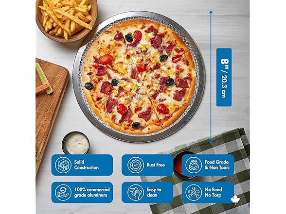 Norjac 8 Inch Pizza Screen,Aluminum Mesh