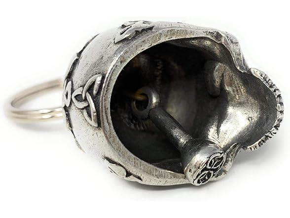  Celtic Skull Bell Biker Good Luck
