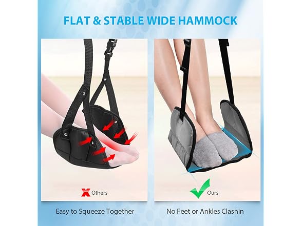 Airplane Footrest Made With Memory Foam