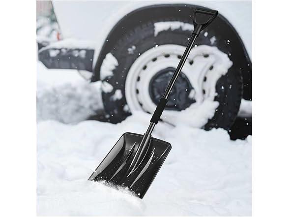 DHQEINK GAR-79 Telescopic Car Snow Shovel Scraper
