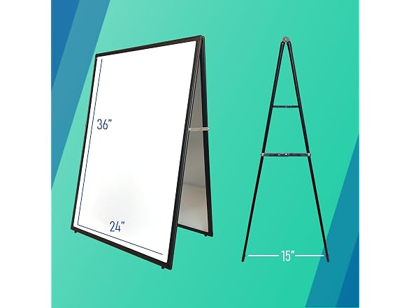 24" x 36" Double-Sided Magnetic Dry Erase Easel