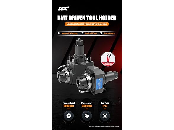 LYXCTECH BMT Driven Tool Holder BMT65 Boring Bar