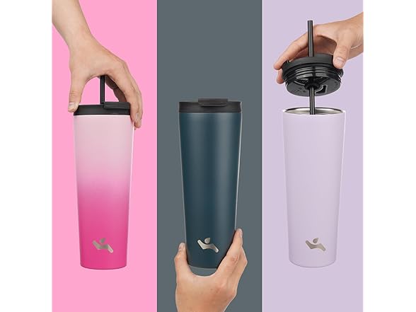 Konokyo 34oz Insulated Tumbler with Lid and Straw