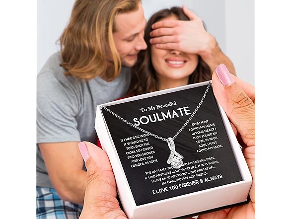 Dazzling Soulmate Necklace Sterling Silver