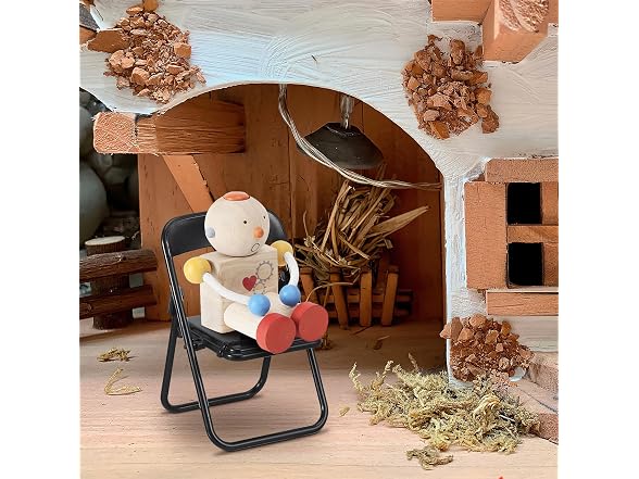 DEARMAMY Miniature Folding Chair Mobile