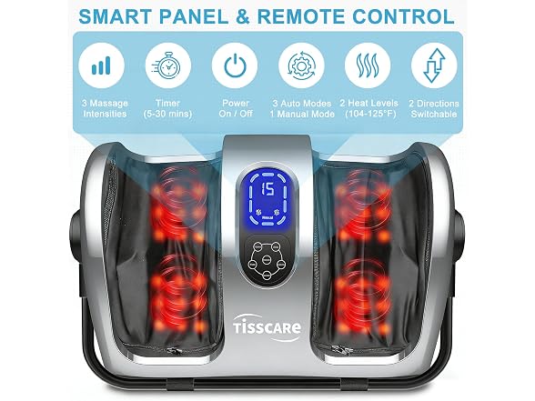 TISSCARE Shiatsu Foot Massager W/ Heat
