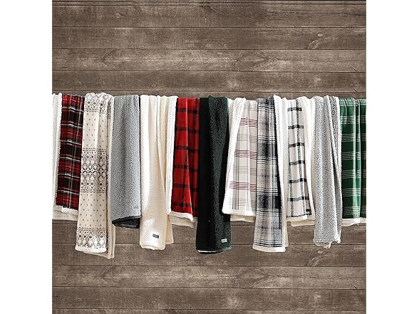 Eddie Bauer Reversible Sherpa Throw