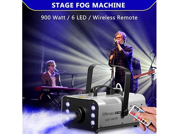 XWSTGEQ 900 Watt with LED Lights Fog Machine