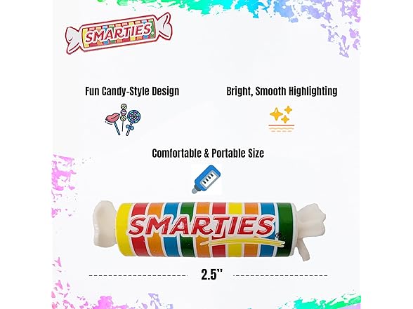 Smarties Tear and Share 48 Pack No Bleed Highlighters