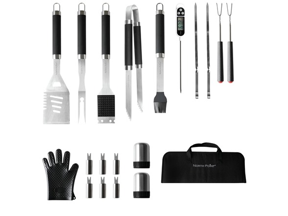 North Point 20 Piece BBQ Tool Set