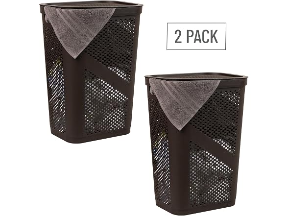 Mind Reader 60L Slim Laundry Hamper