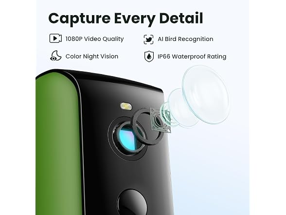 Birdfy 2 Smart Bird Feeder with Camera