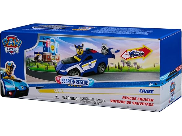 Paw Patrol: Search & Rescue,Chase Rescue Cruiser Vehicle with 2 Figures