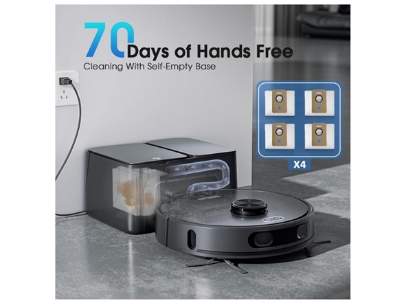 SHELIKI 3-in-1 Robot Vacuum and Mop