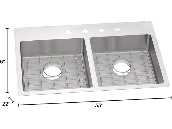 Elkay Equal Double Bowl Dual Mount Stainless Kit