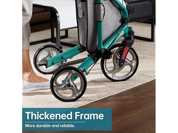 ELENKER BC2170626010041 YF-9006A 3 Wheel Walkers, Gree (Open Box)