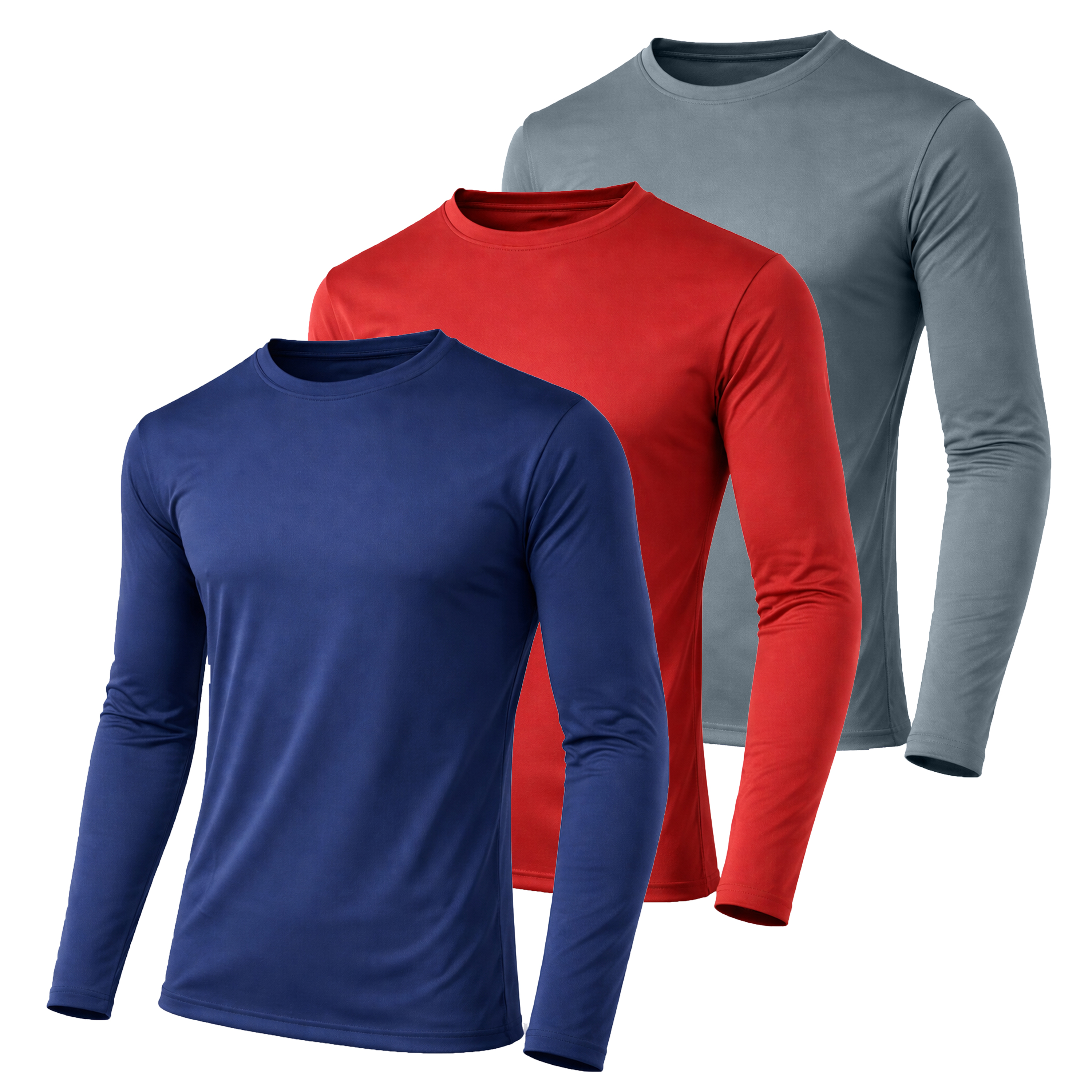 3Pk Mens L/S Performance Shirt - Gallery 18