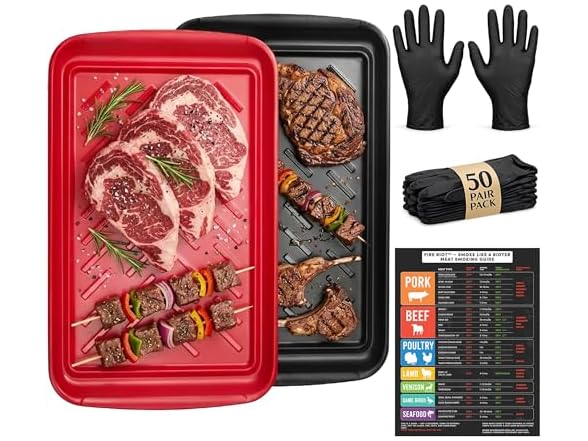 FIRERIOT Grilling Prep and Serve Trays, 17.1" x 10.5"