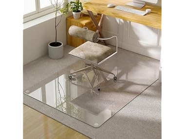 $54.99, Was $99.99, 45% Off! Tempered Glass Chair Mat, 54"x32" dealfomo