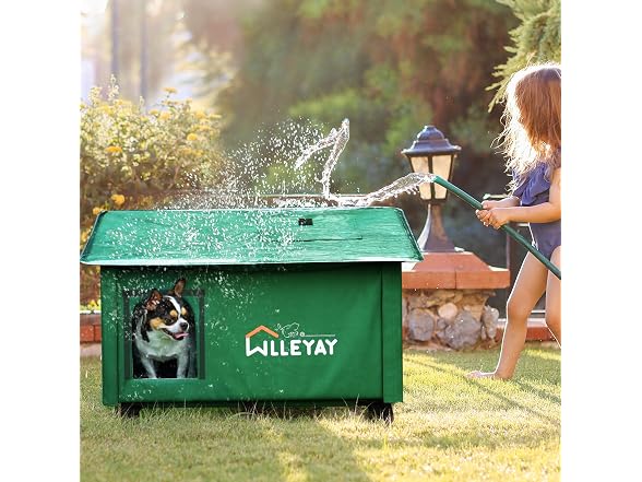 WLLEYAY Collapsible Heated Cat House