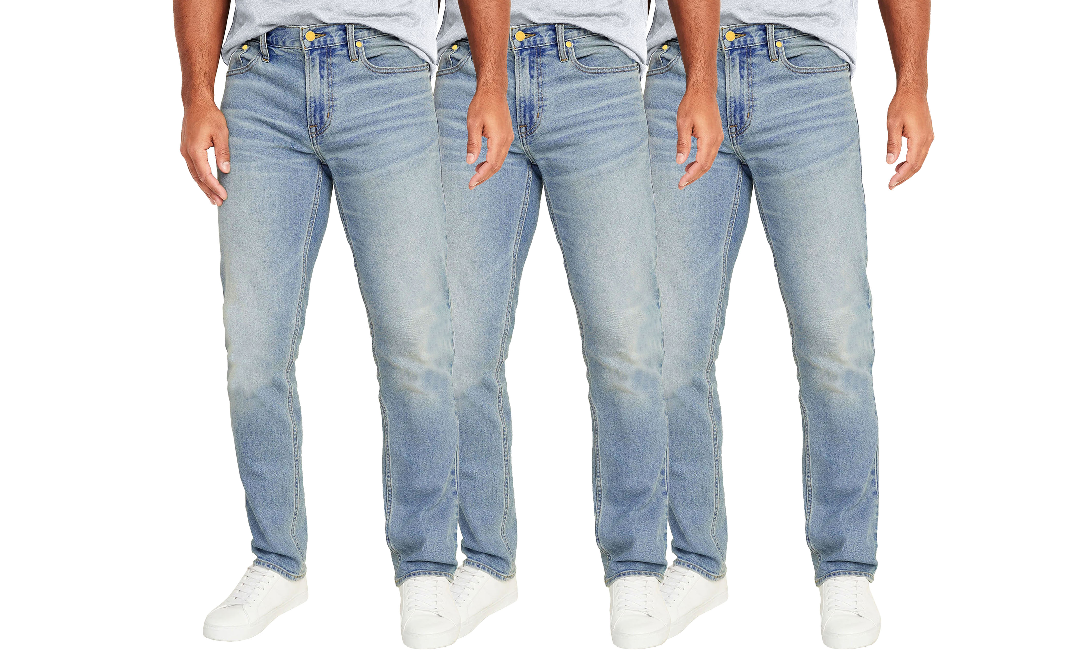 Men's Straight Flex Stretch Jeans 31" Inseam - Gallery 17